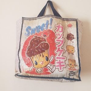 Vintage Blue Q Art Collection Tote